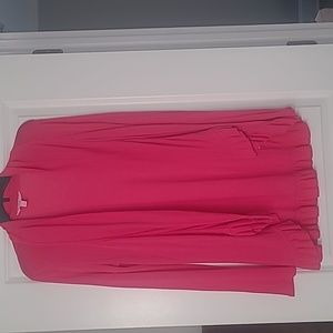 Lilly pulitzer ruffle bright pink cardigan